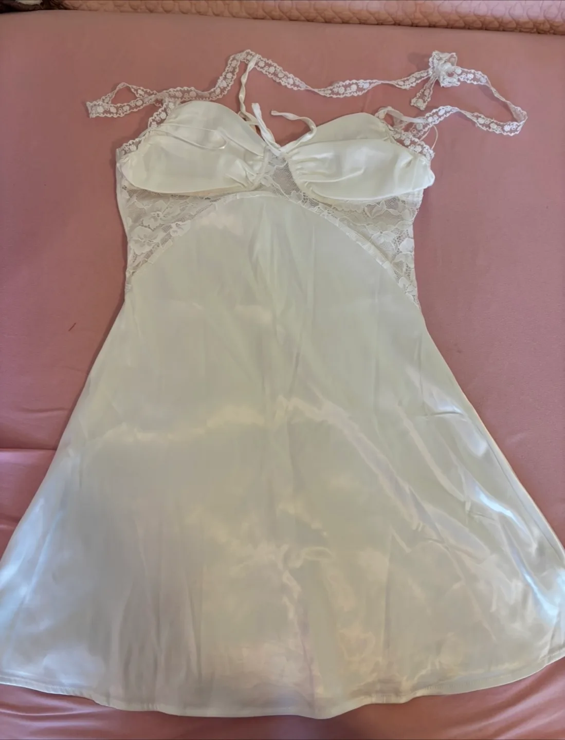 White neck maxi Dress thumbnail
