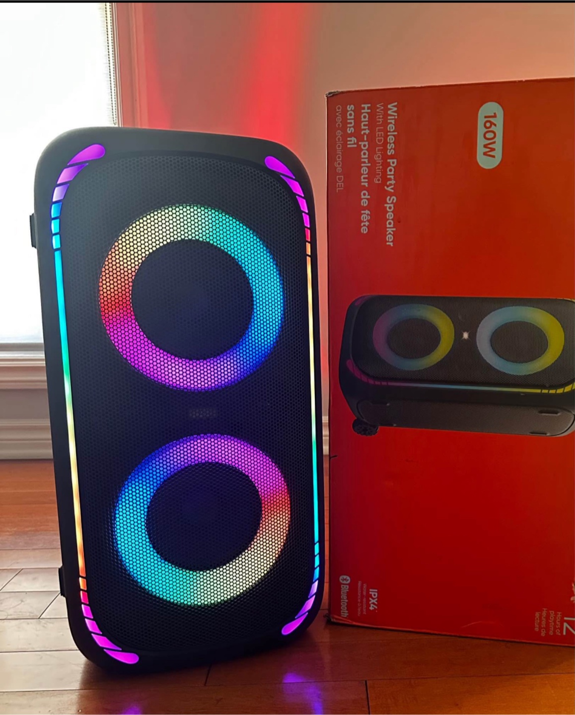 Polaroid Wireless Party Speaker with LED Lighting - photo 2