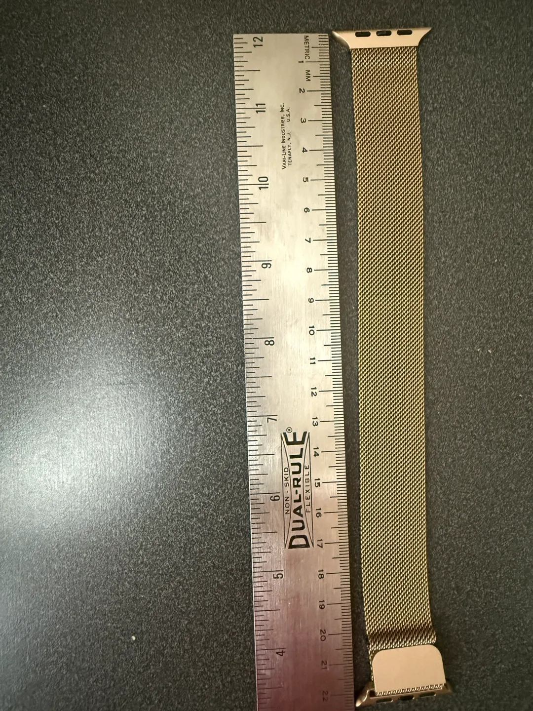 Apple Watch Gold Milanese Loop Band 42/44/45mm image indicator(2)