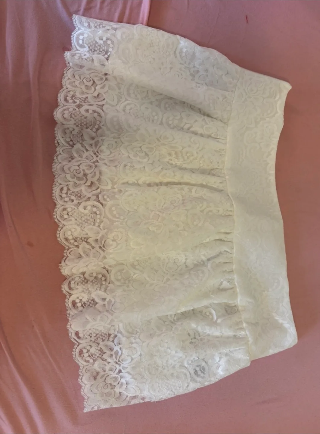 White Lace short skirt thumbnail