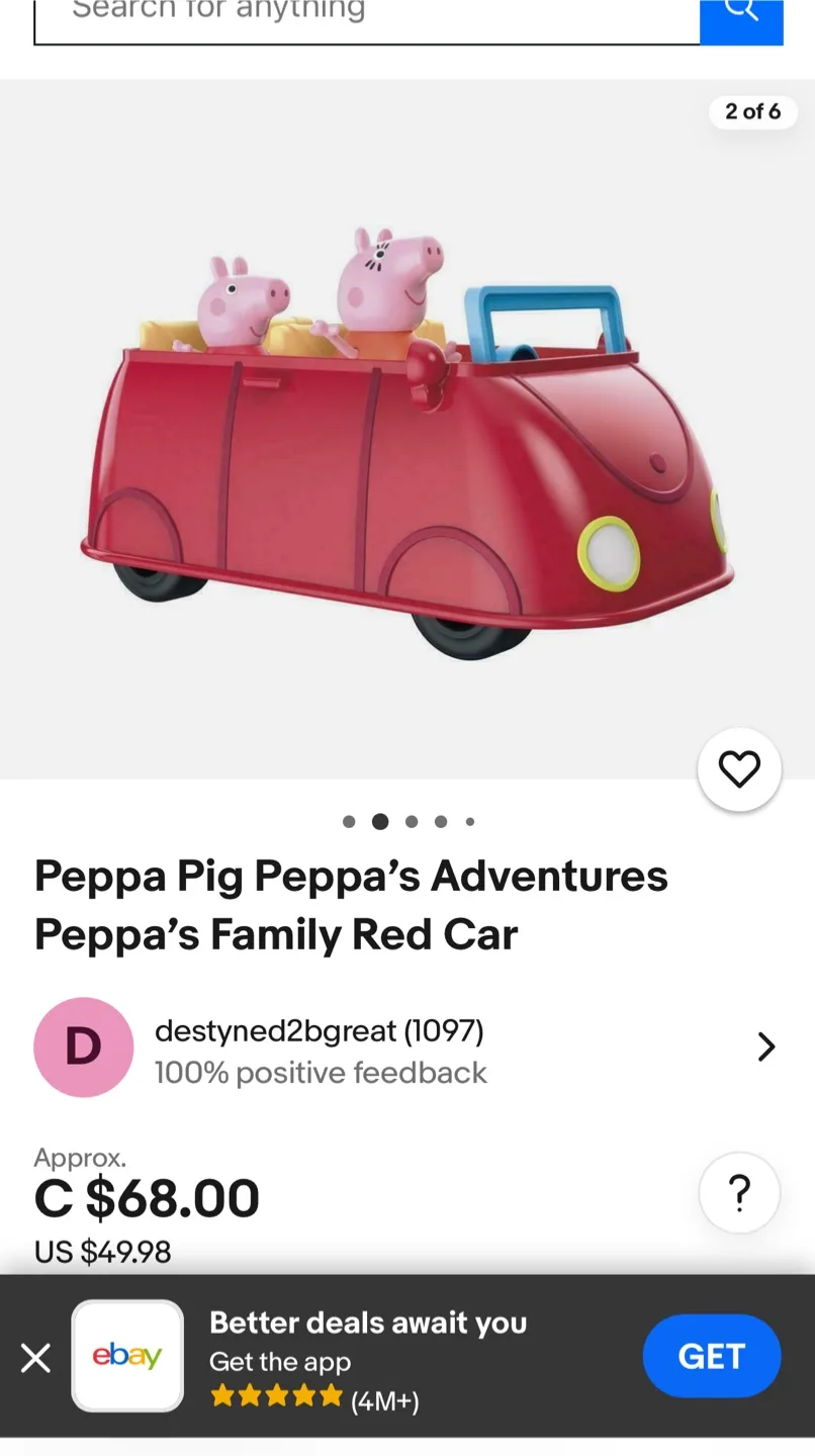 Peppa Pig's Adventures Family Red Car image indicator(3)