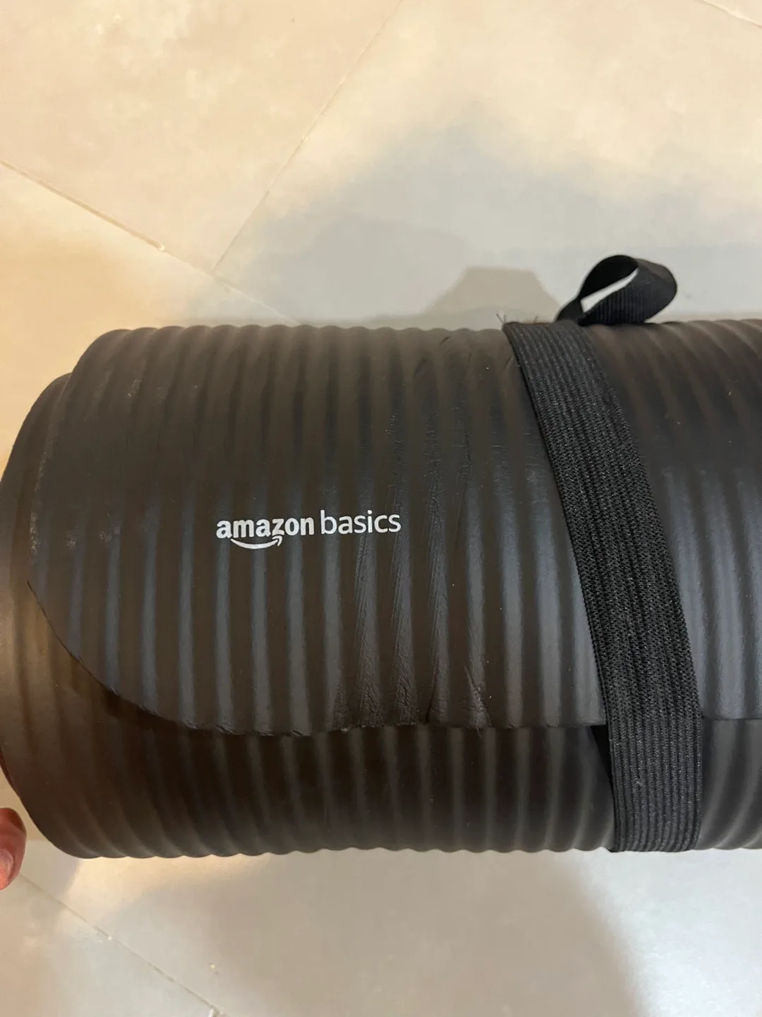 Amazon Basics Black Yoga Mat thumbnail