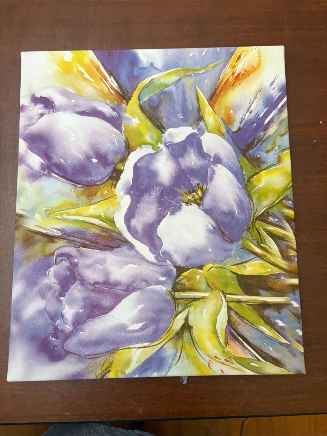 Flower canvas picture (Never used) (Giving away for FREE) thumbnail
