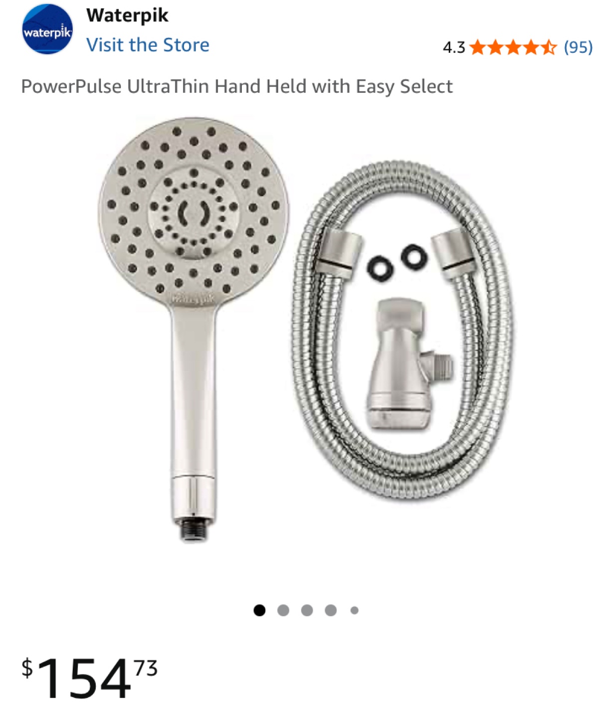 Waterpik PowerPulse UltraThin Hand Held Shower Head