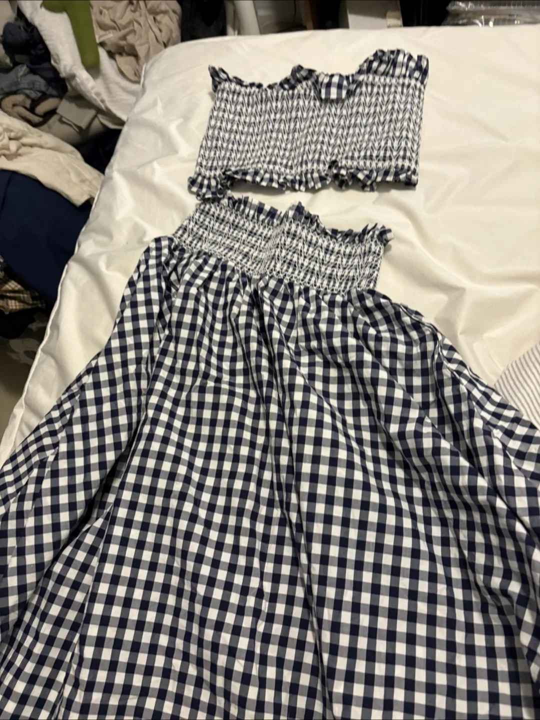 Zara Woman Gingham Set XS thumbnail