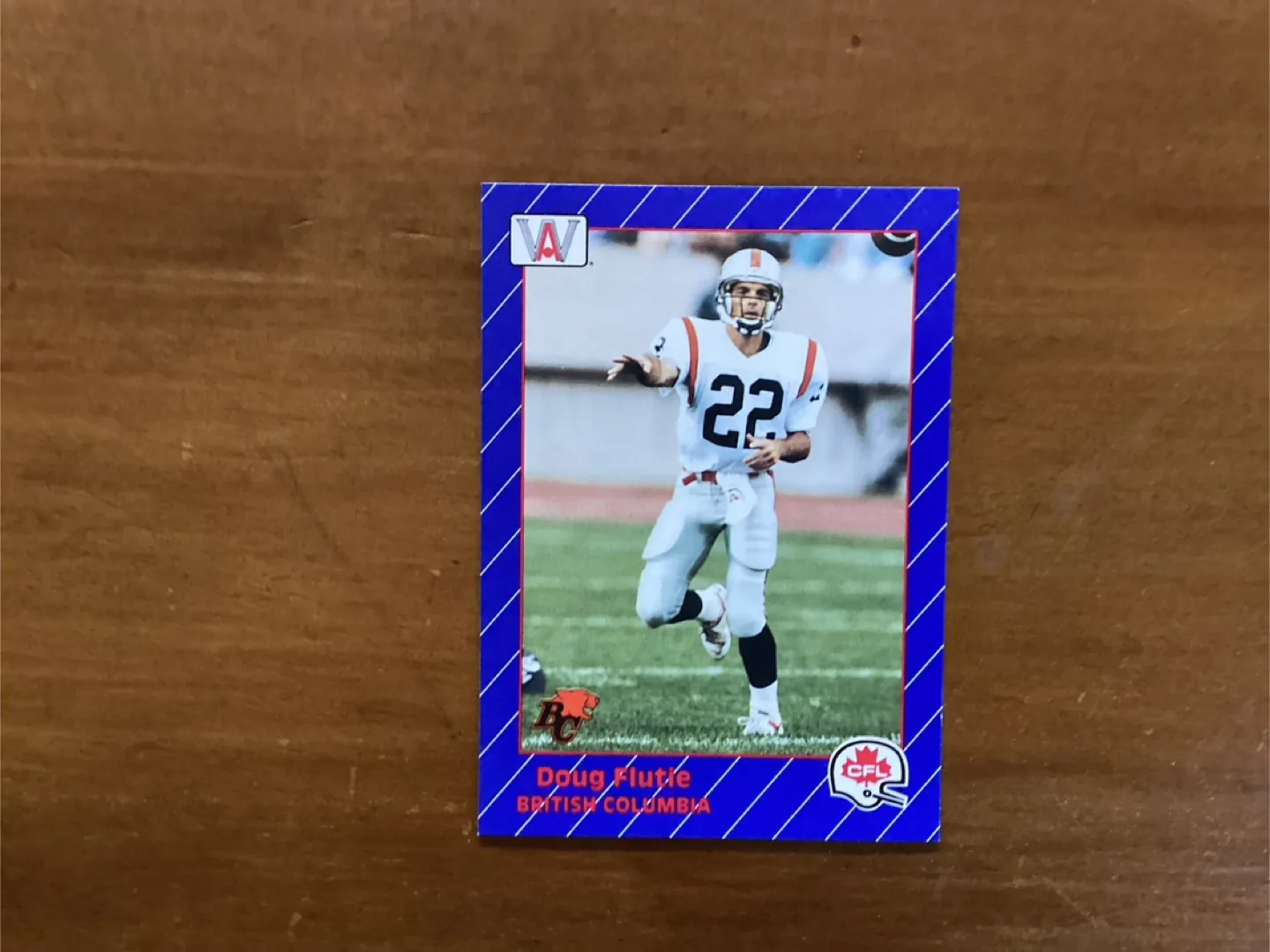 DOUG FLUTIE 1991 ALL WORLD SPORTS CFL Rookie Card #7 image indicator(3)