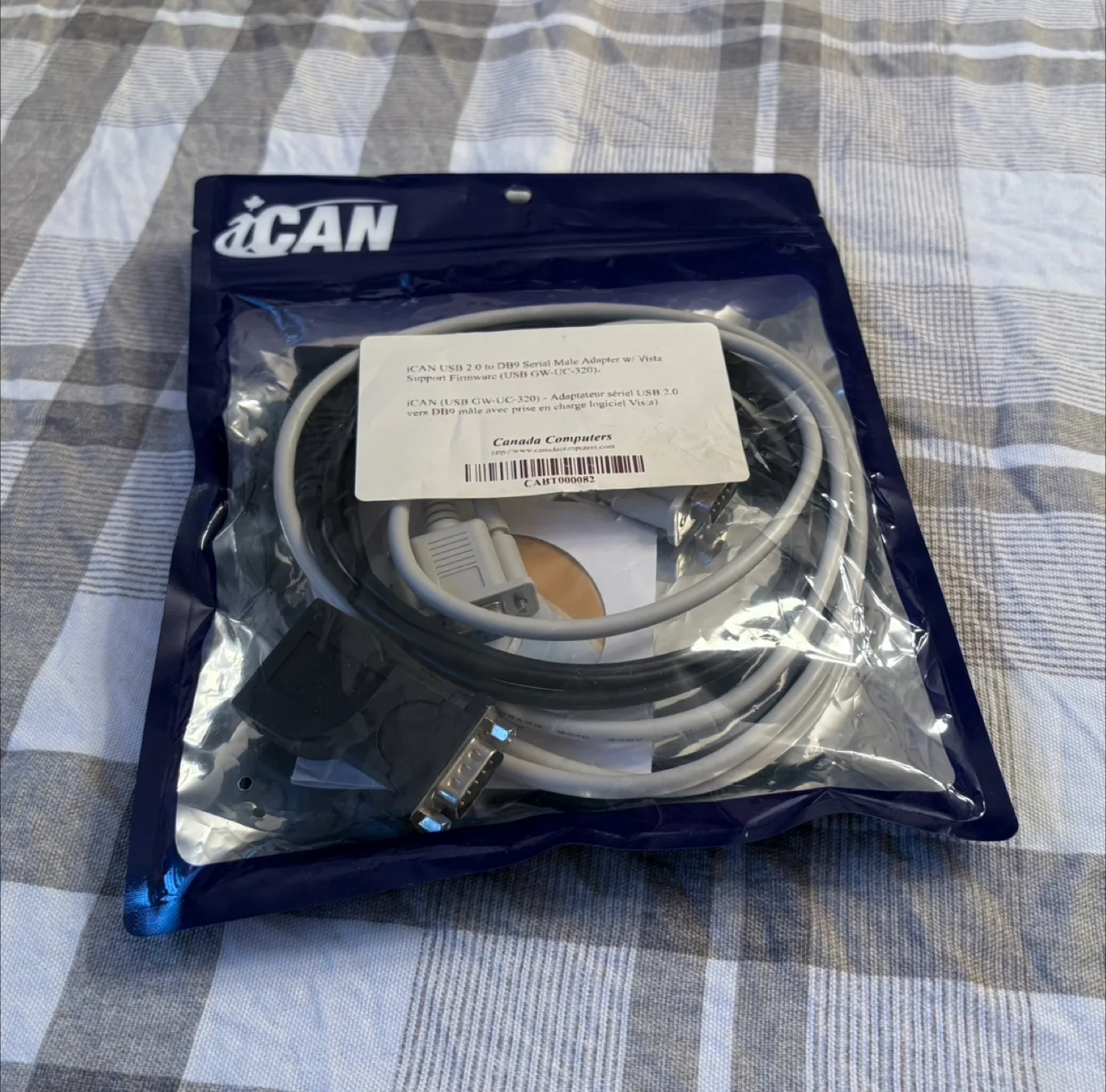 iCAN cables, DB9 m to f, USB to DB9, USB type-b to DB9 converter thumbnail