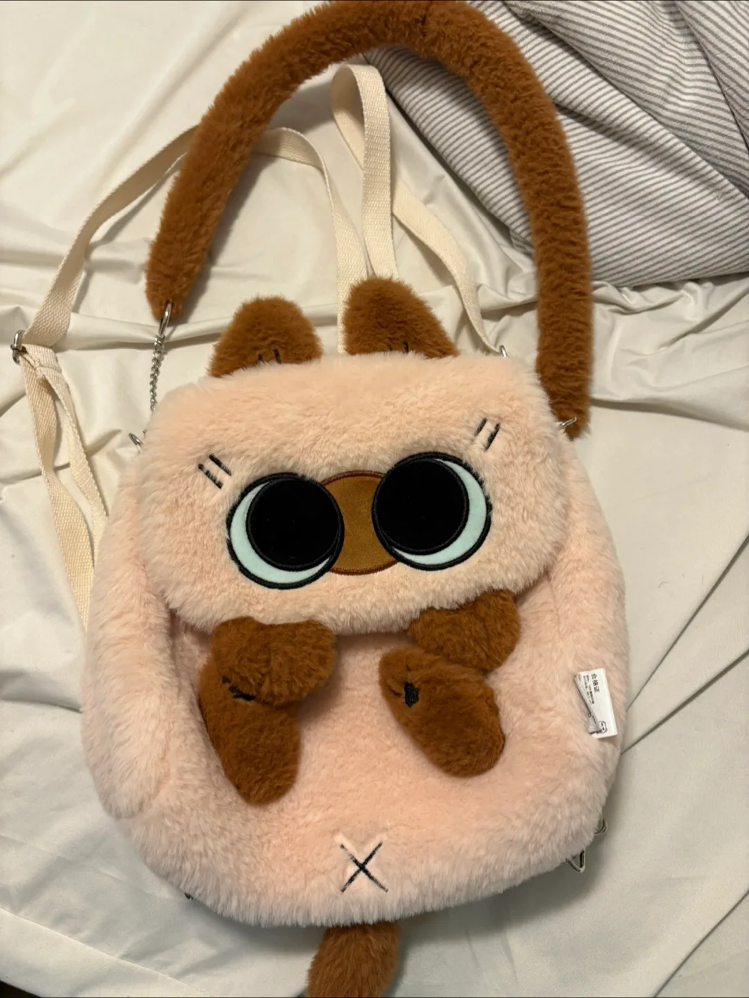Fuzzy Cartoon Character Shoulder Bag thumbnail