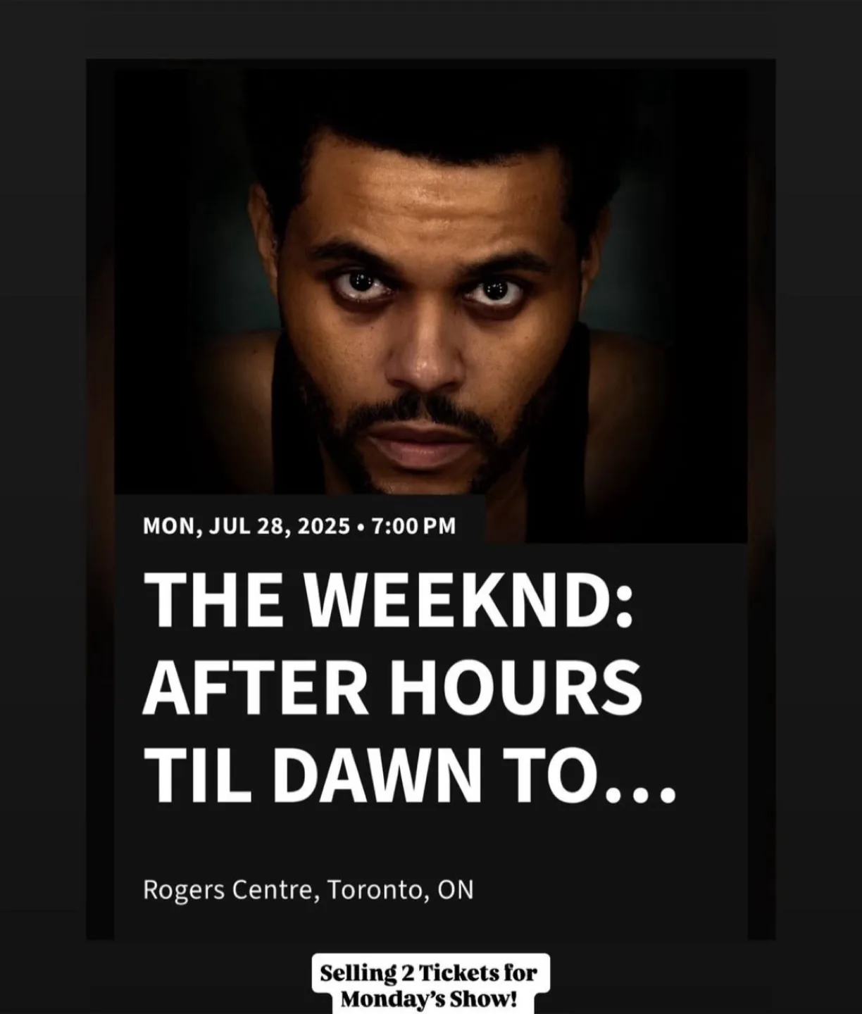 The Weeknd: After Hours Til Dawn Tickets thumbnail