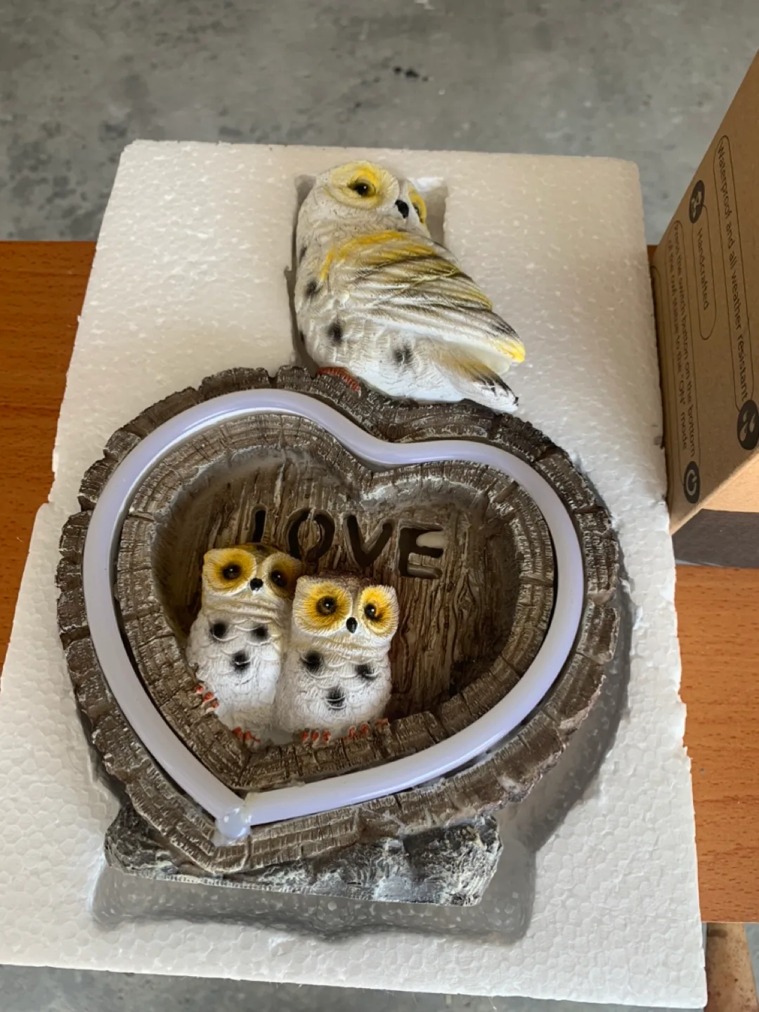 Owl Garden Statue Solar Garden Gifts image indicator(2)