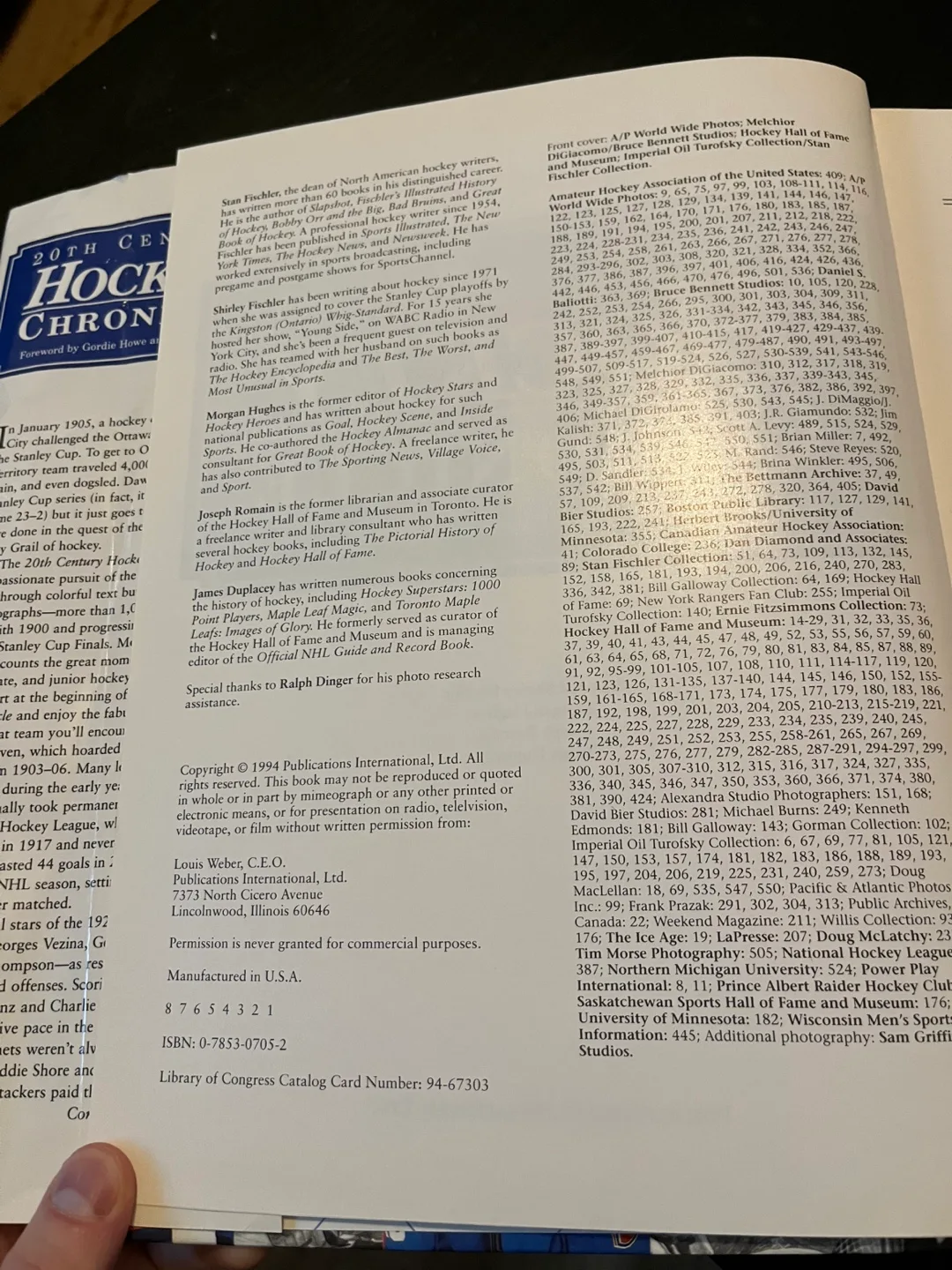 20th Century Hockey Chronicle 1994 Hardcover Book image indicator(2)