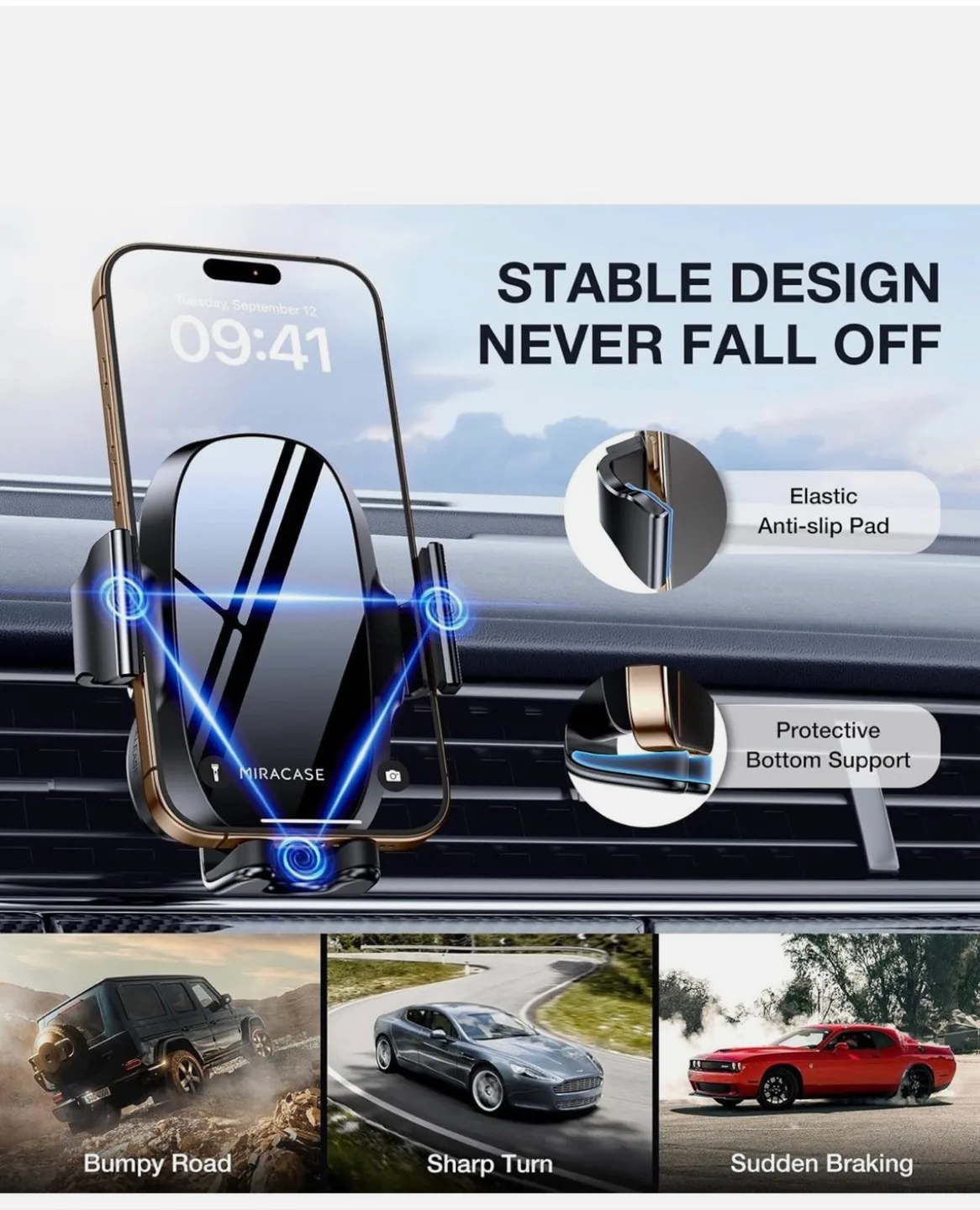 Miracase phone holder for car air vent thumbnail