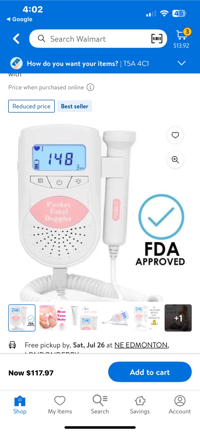 Sonoline Pocket Fetal Doppler w/ Manual - photo 3