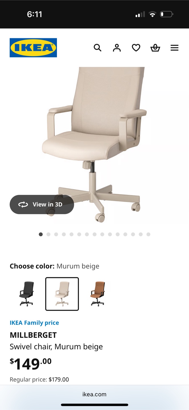 IKEA Millberget Swivel Chair - Murum Beige - photo 4