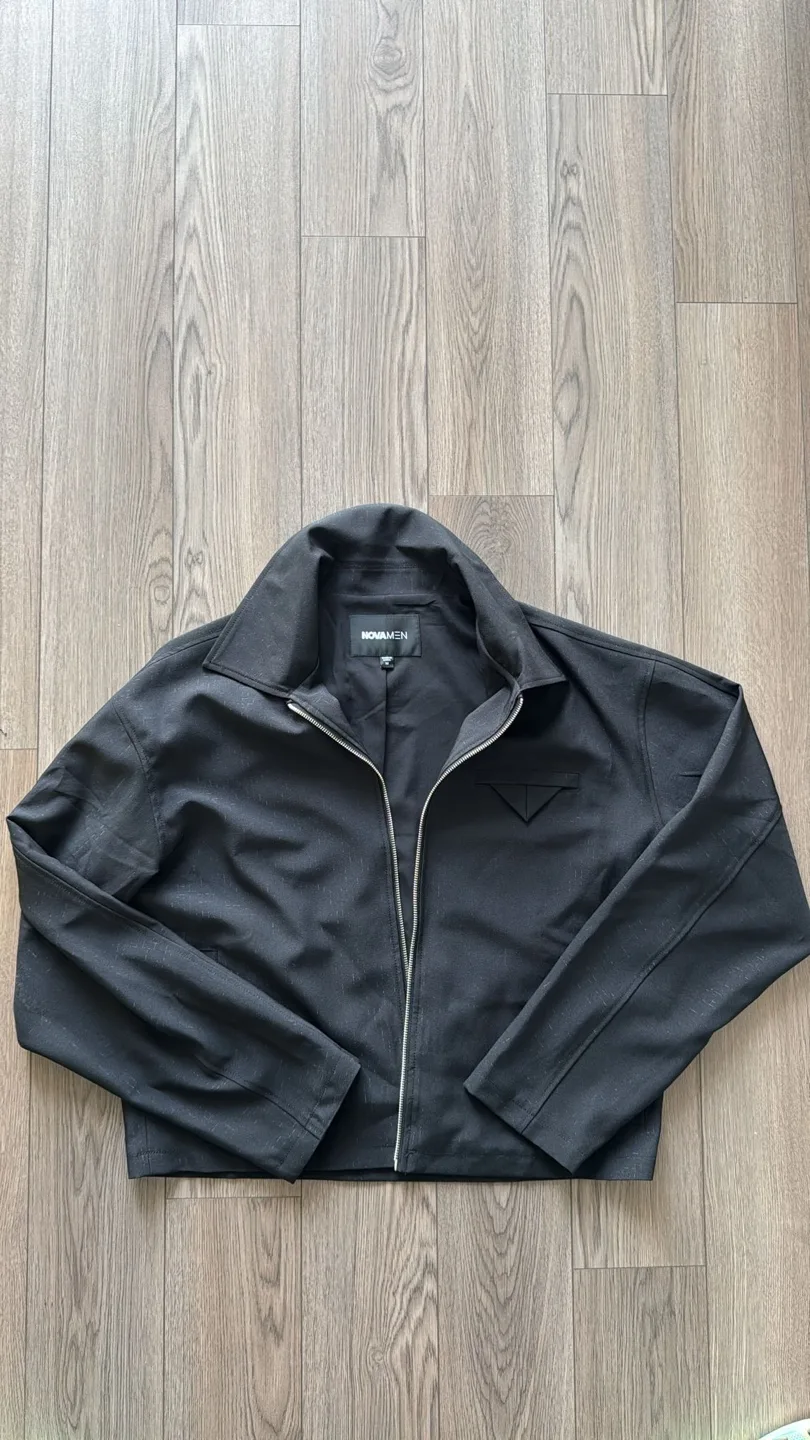 Fashion Nova Men Black Jacket thumbnail