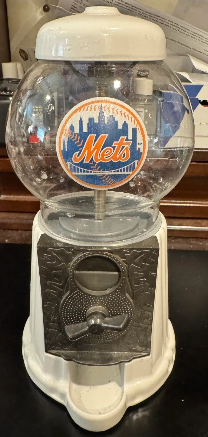 Vintage New York Mets Baseball Gumball Machine thumbnail