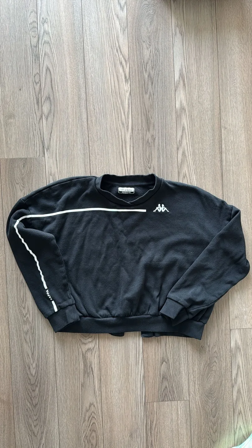 Kappa Black Cropped Sweatshirt thumbnail