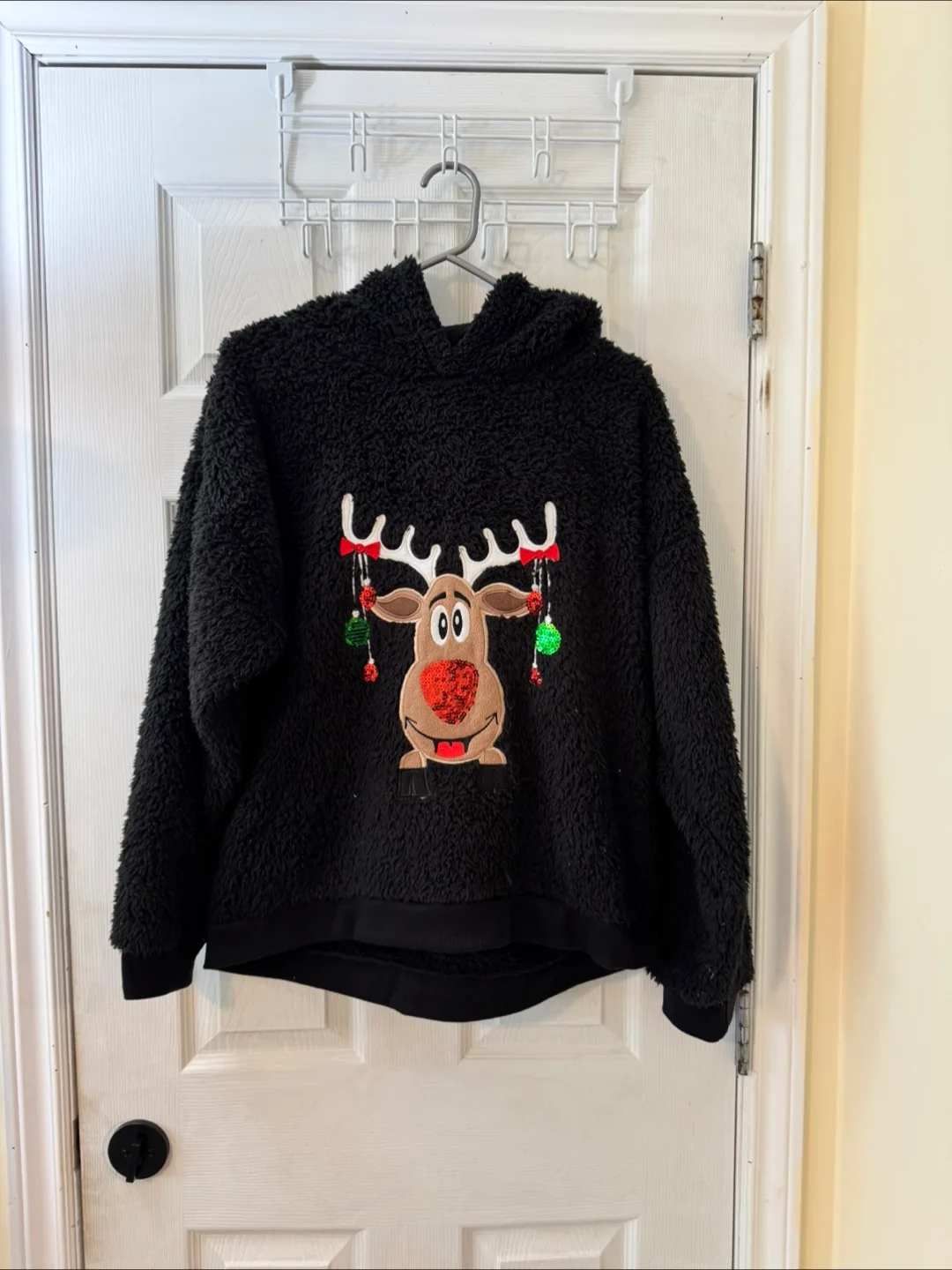 Bluenotes Black Reindeer Hoodie - Size M/M thumbnail