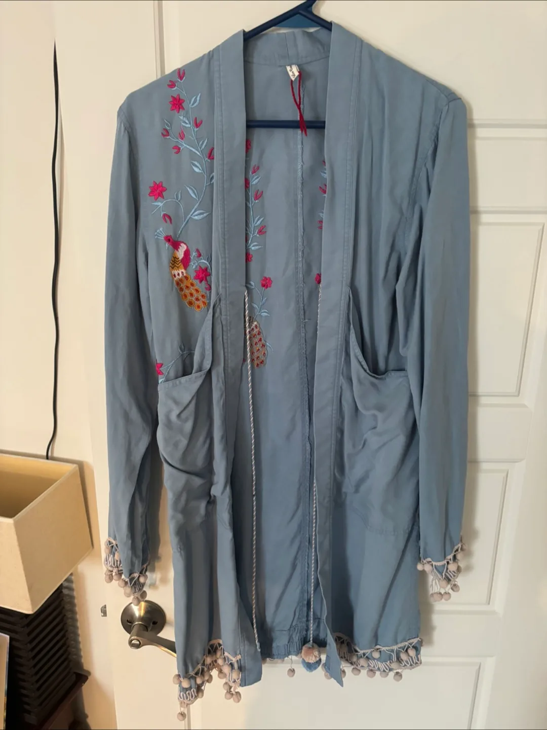Embroidered Blue Kimono thumbnail
