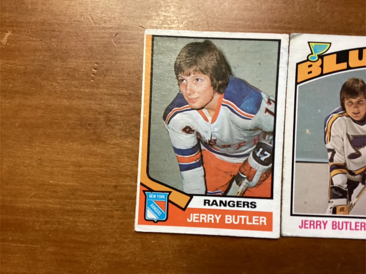 1974-75 OPC JERRY BUTLER ROOKIE Card 393 & 1976-77 Card 336 image indicator(2)