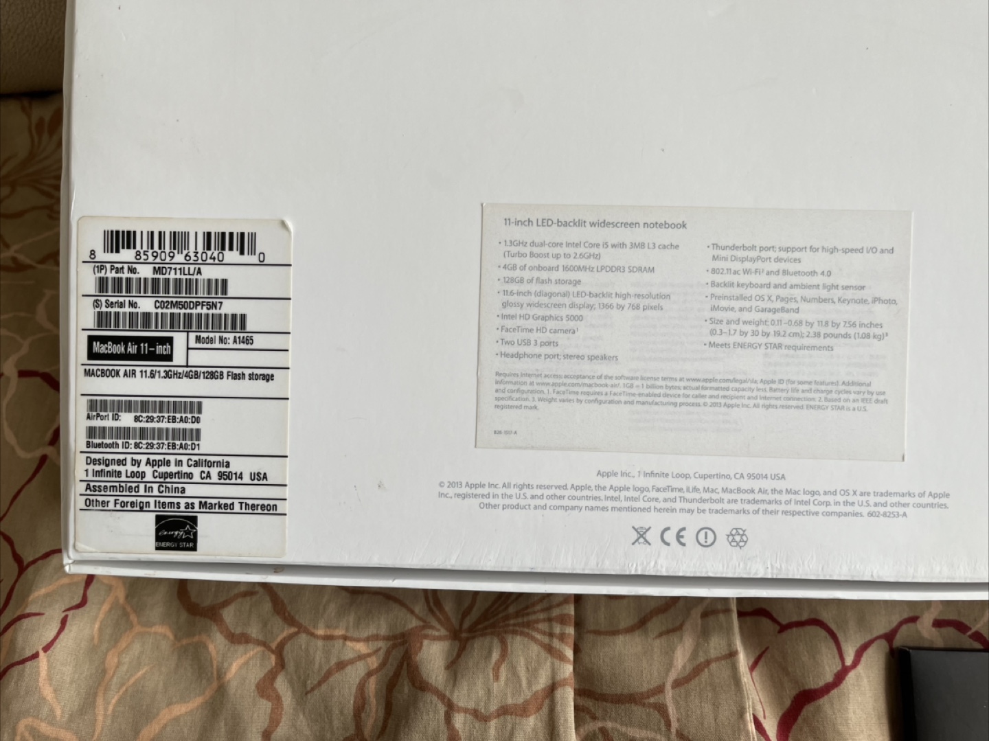 MacBook Air cord, never used - photo 2