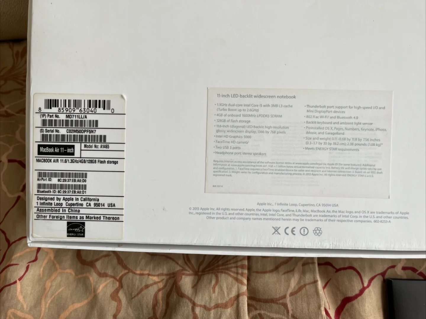 MacBook Air cord, never used image indicator(2)