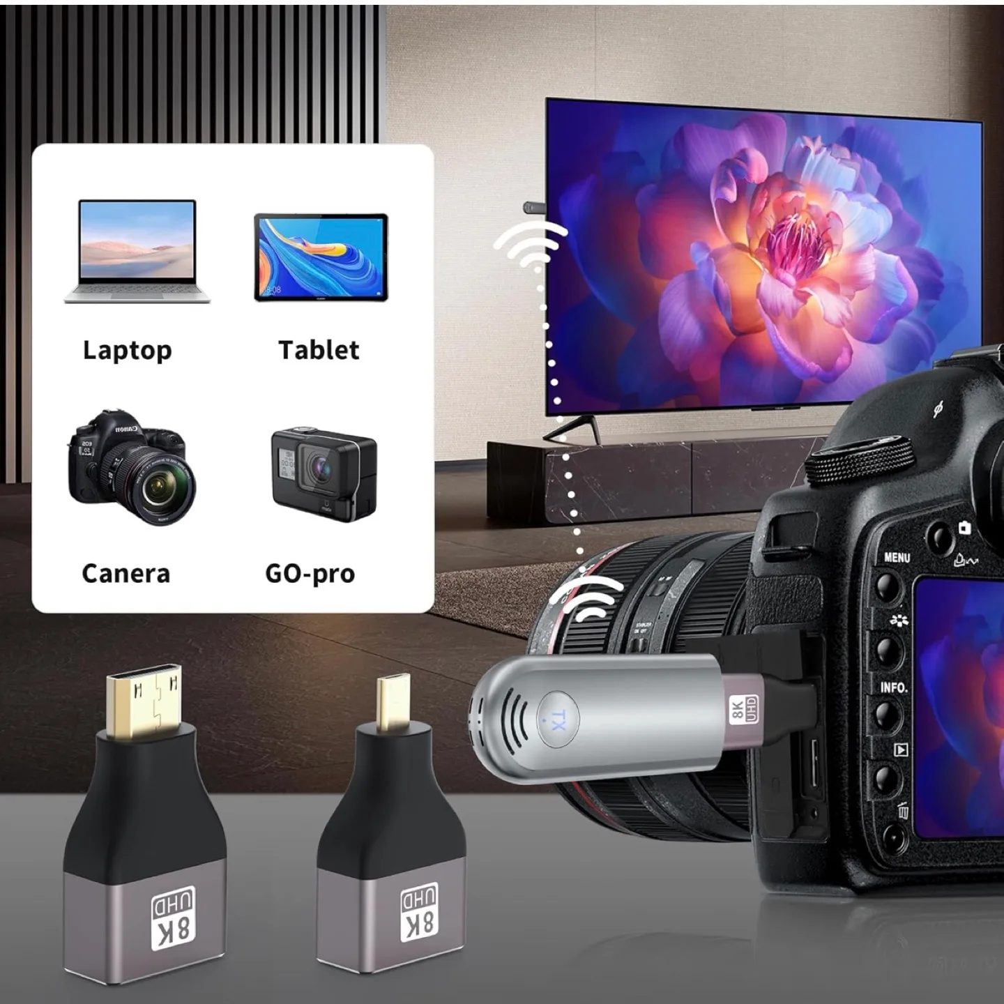 Wireless HDMI Transmitter and Receiver image indicator(9)