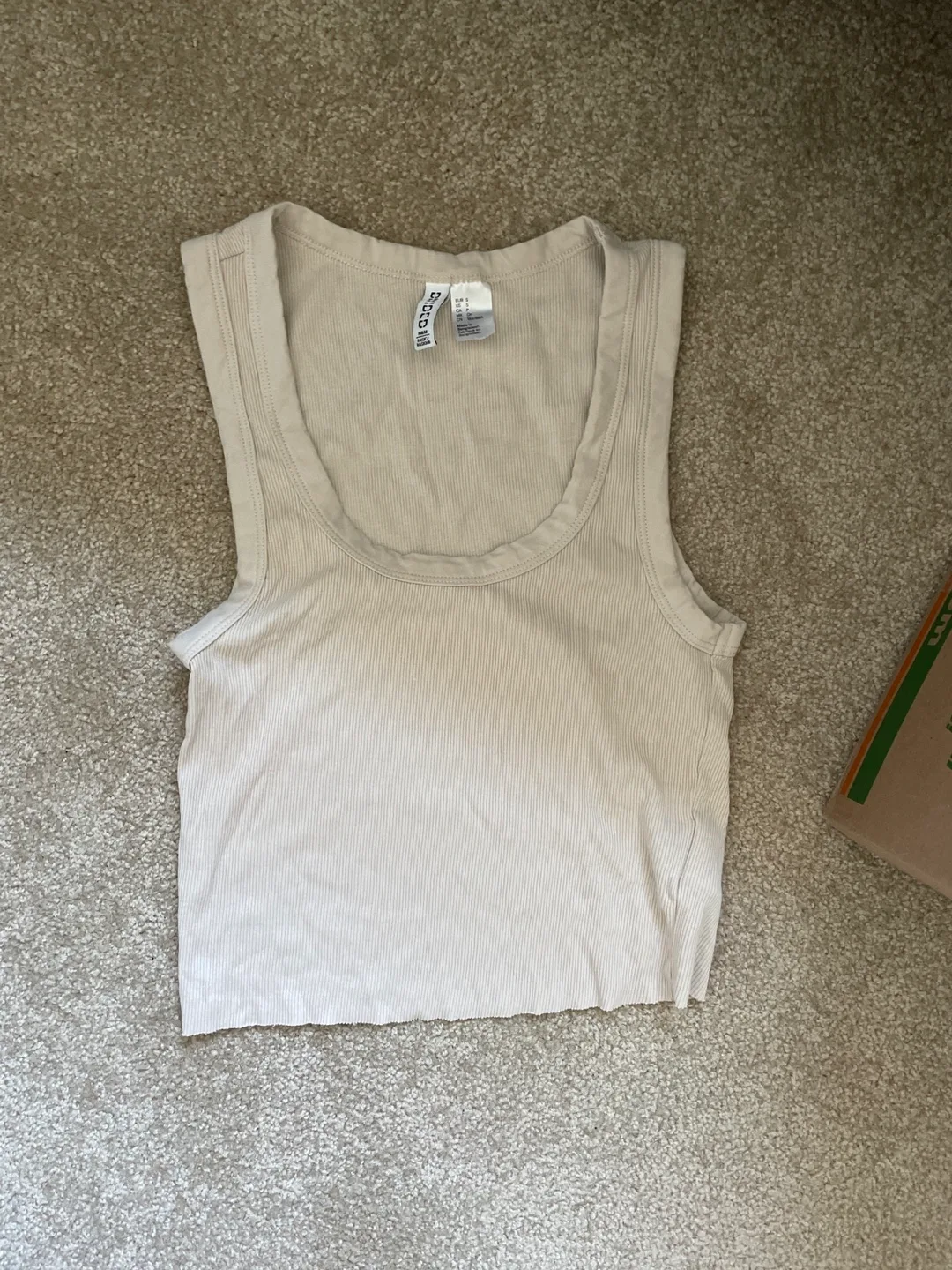H&M Divided Ribbed Tank Top - Size S thumbnail