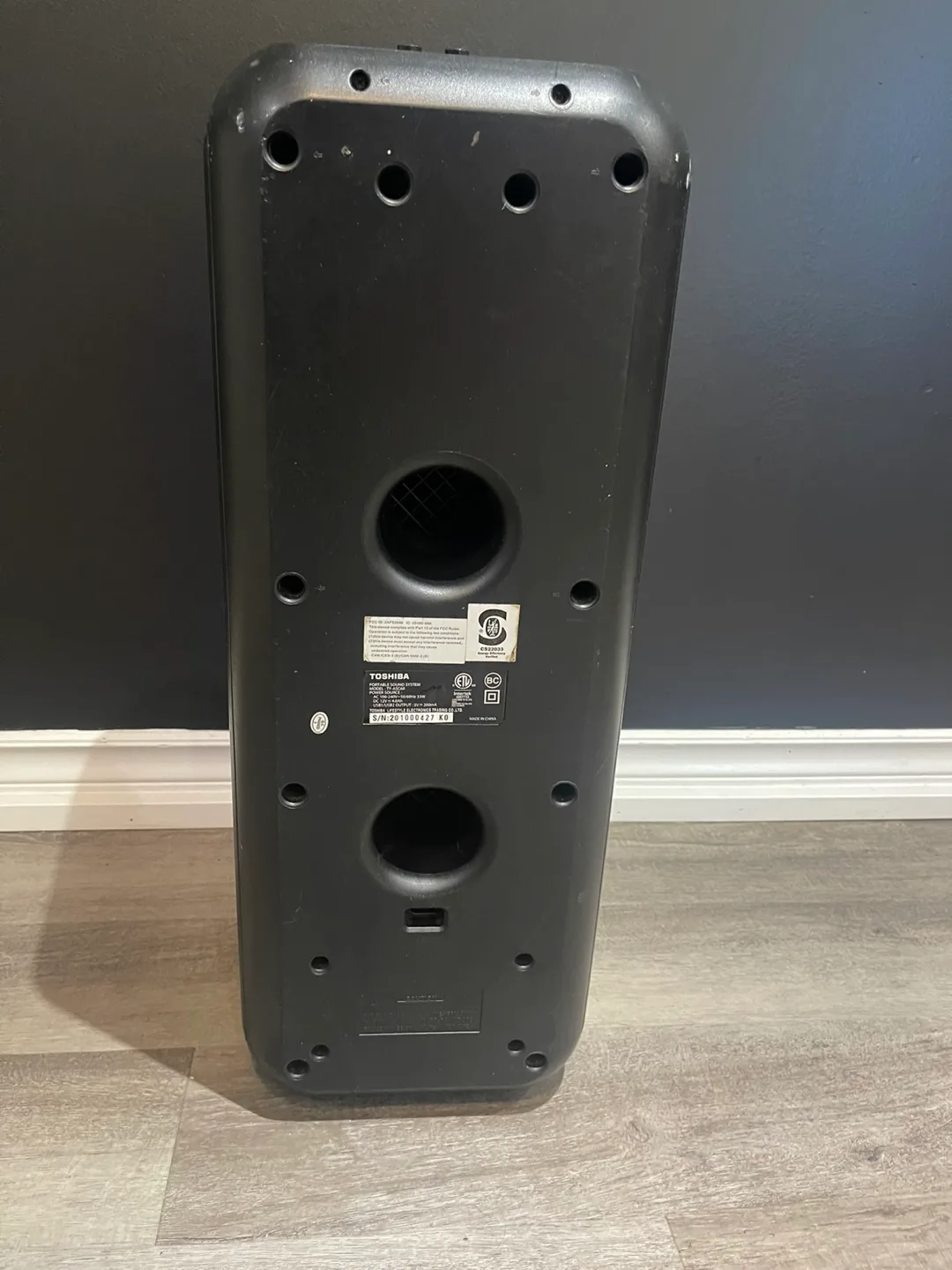 Toshiba TY-ASC60 Portable Sound System Speaker image indicator(2)