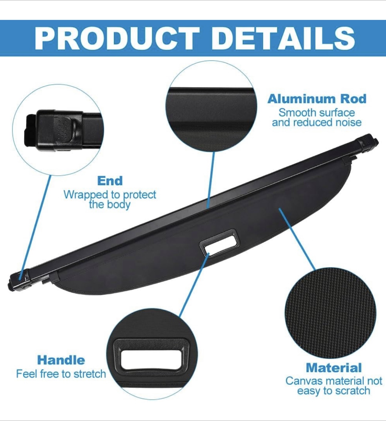 Trunk Cargo Cover for Chevy Equinox EV - photo 4