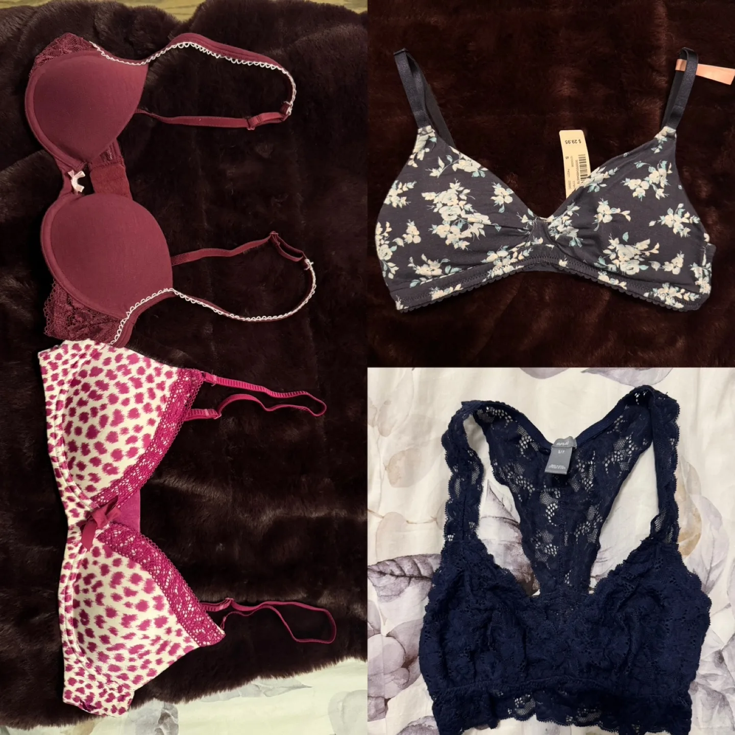 4 Bras for $8 - 32A and S (LIKE NEW/ BRAND NEW) thumbnail