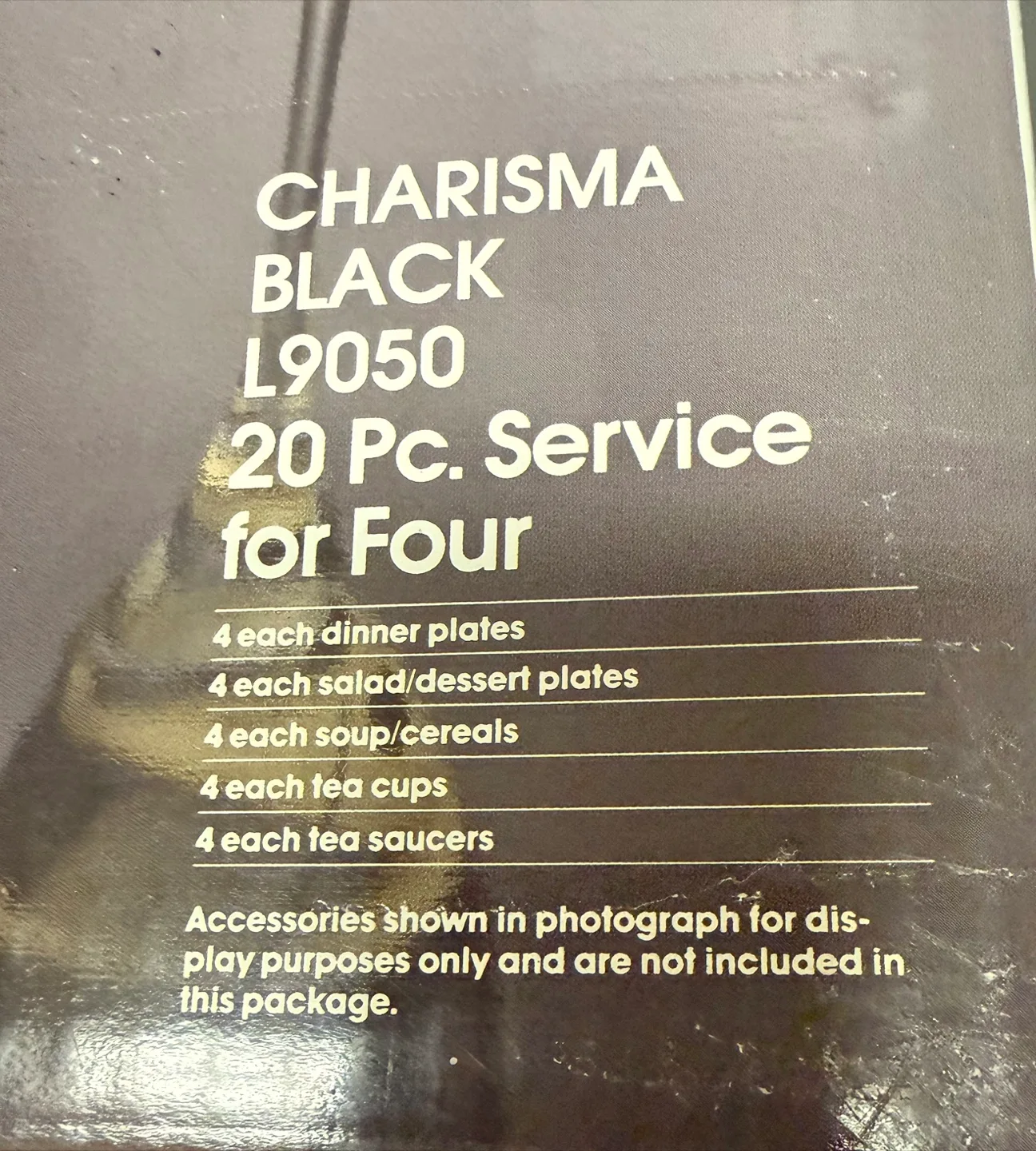 Mikasa Charisma Black 20-Piece Dinnerware Set image indicator(3)