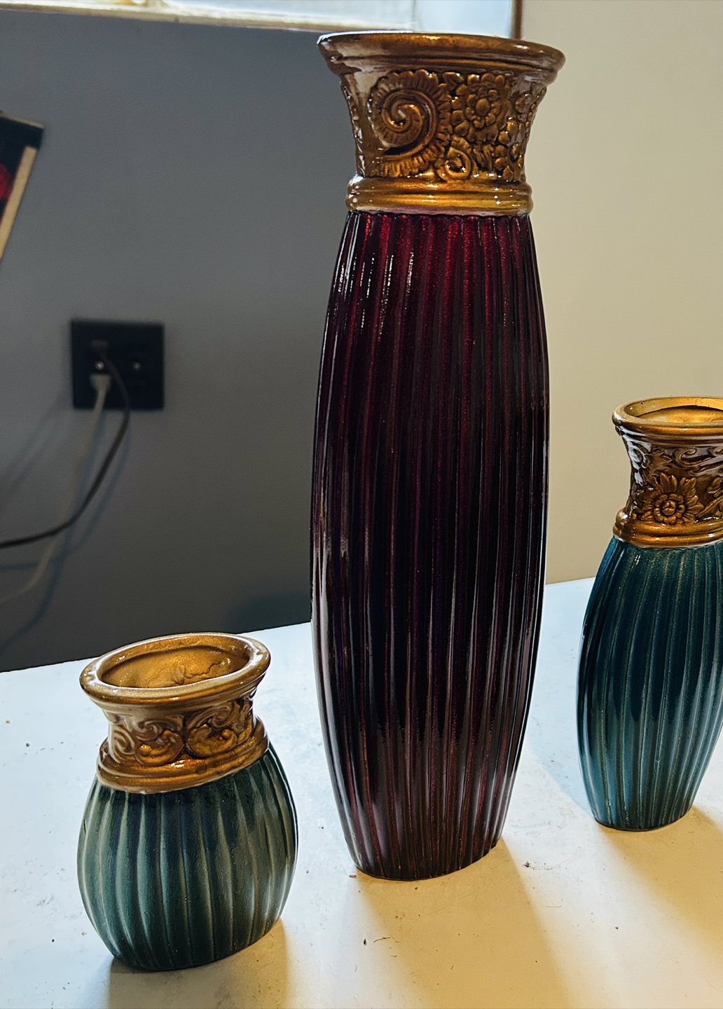Interiors By Design Ceramic Vase Set - photo 4