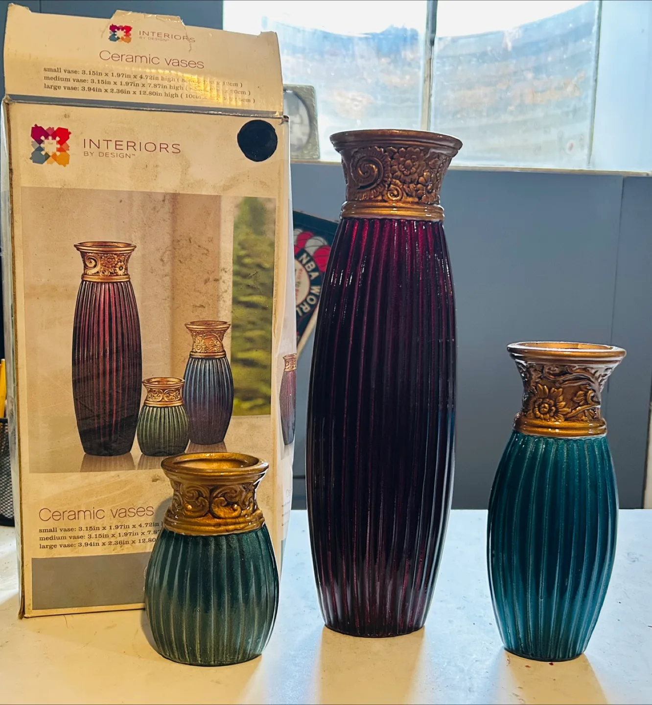 Interiors By Design Ceramic Vase Set thumbnail