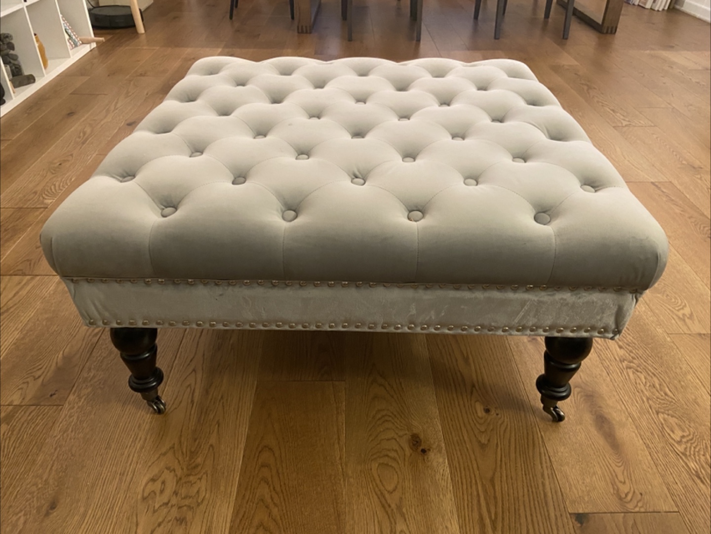 Upholstered Ottoman Footstool