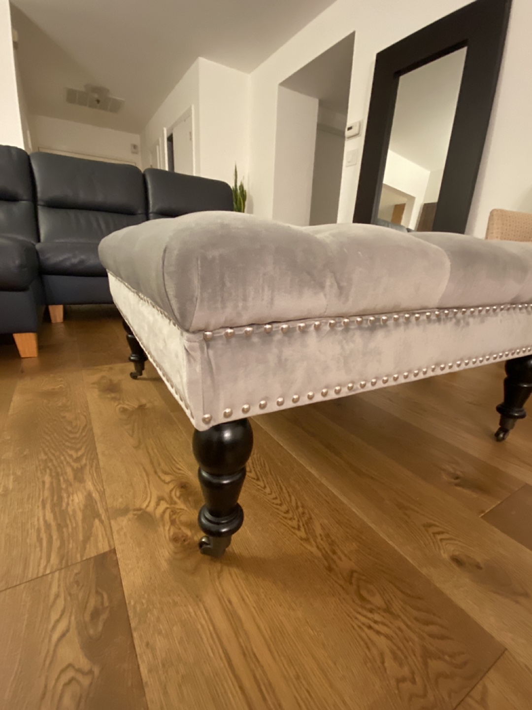 Upholstered Ottoman Footstool - photo 2
