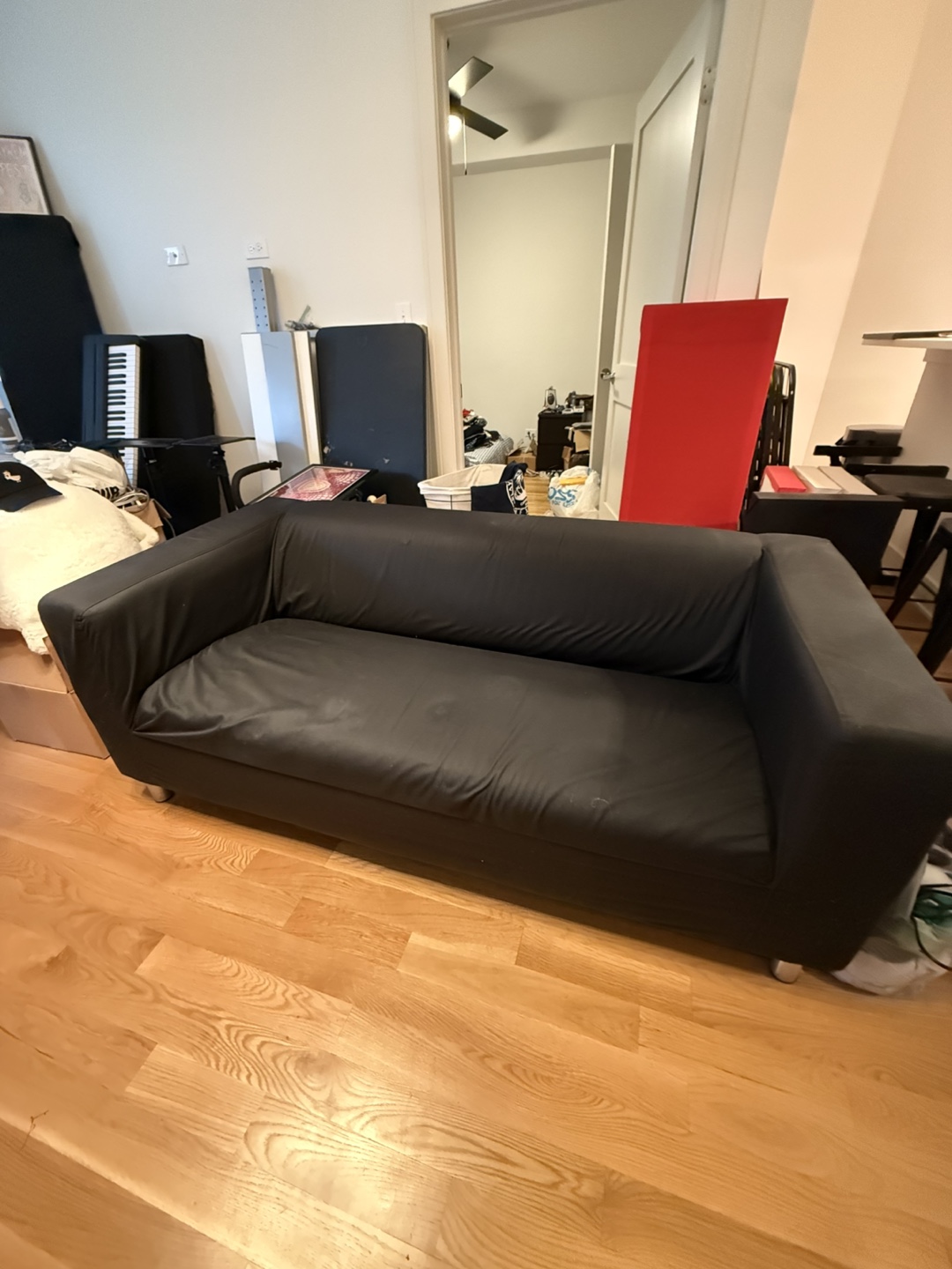 IKEA Black Sofa - photo 3