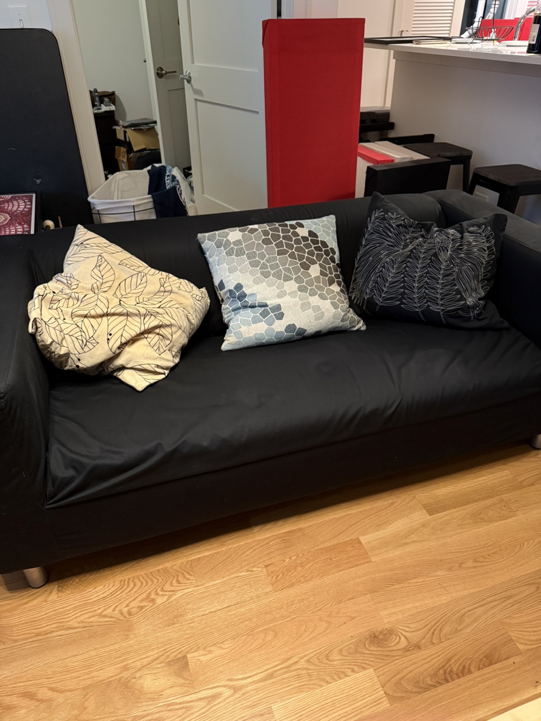 IKEA Black Sofa