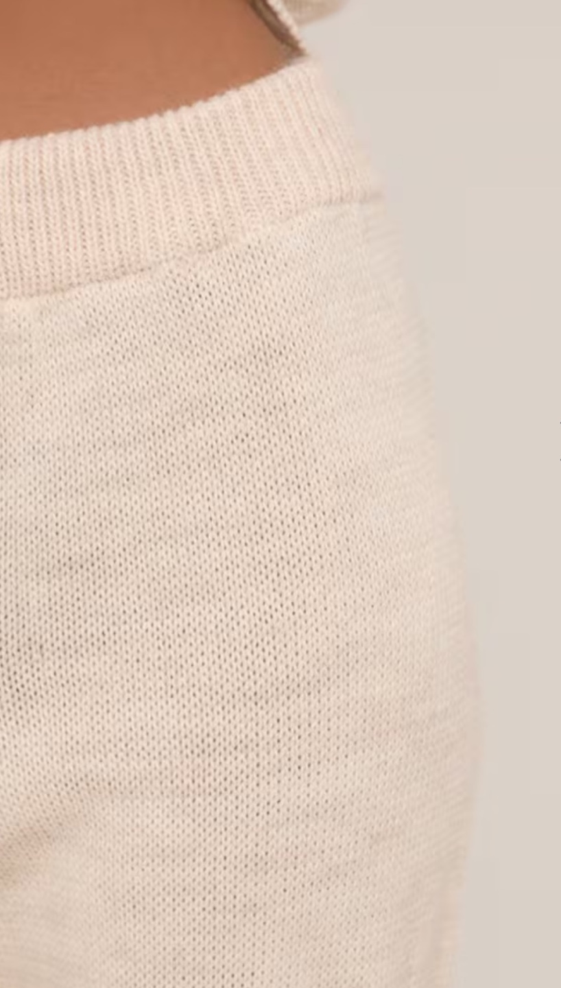 Beige Knit Jogger - photo 3
