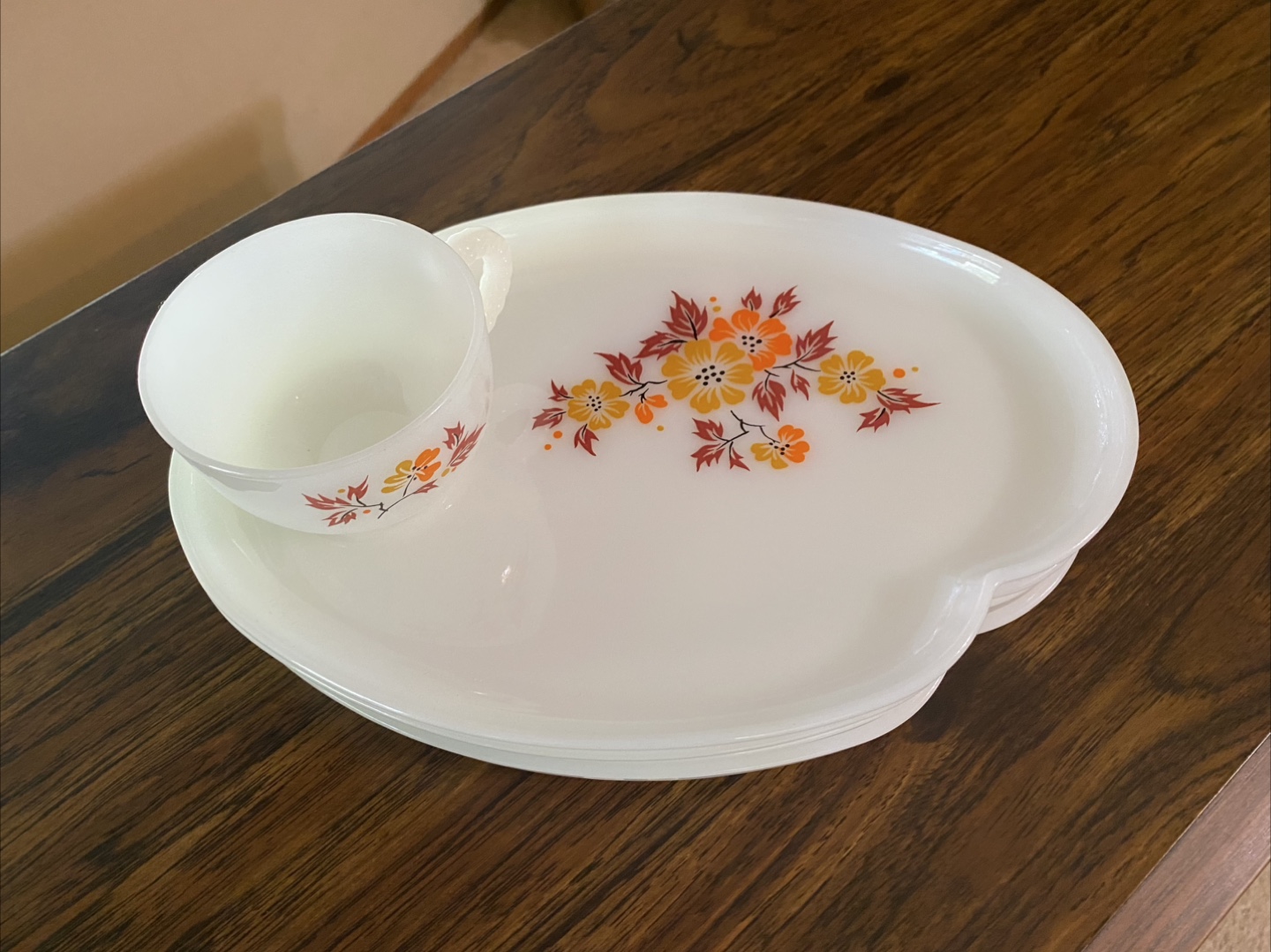 Vintage Corelle Autumn Harvest Cups & Plates - photo 2