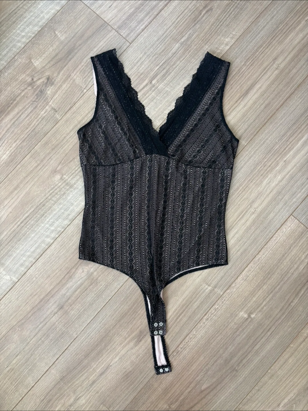 Dynamite Black Lace Bodysuit - Size M thumbnail