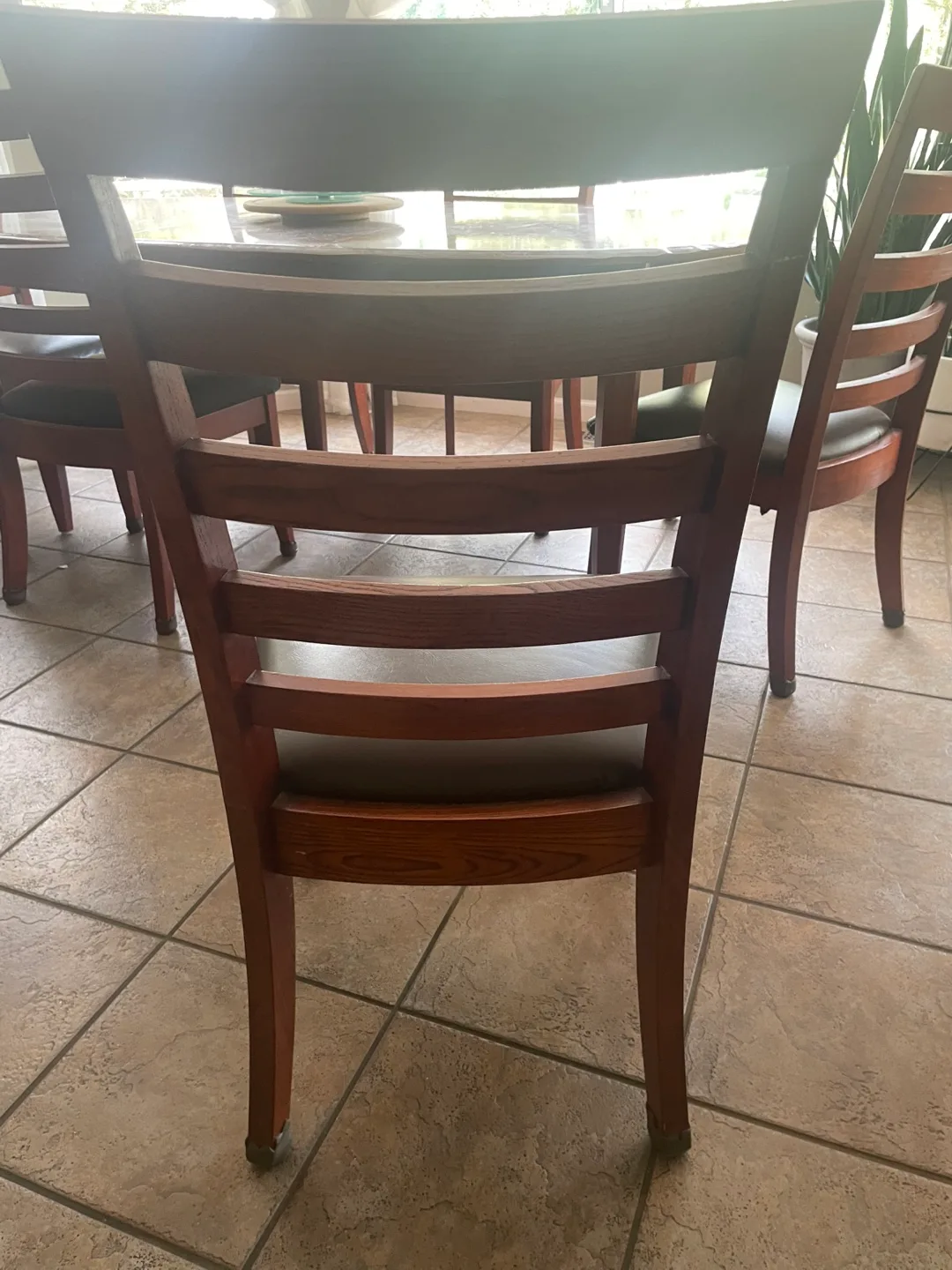 Wood Dining Table with 6 Chairs image indicator(4)