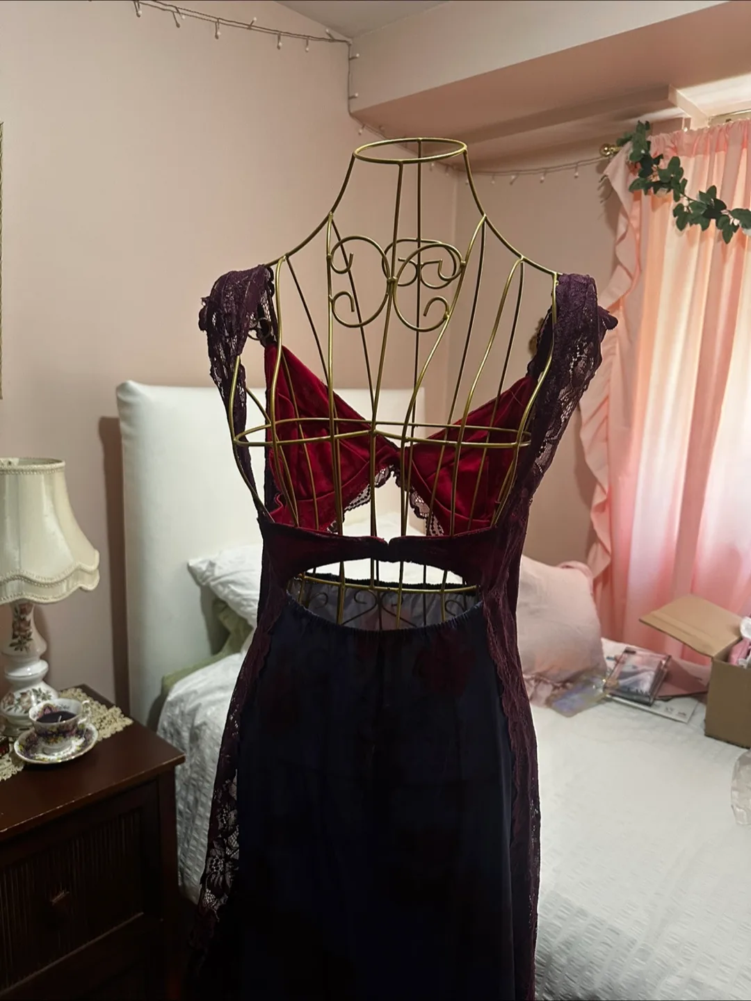 🇨🇦Free people lingerie dupe - Lace Trim nightie image indicator(2)