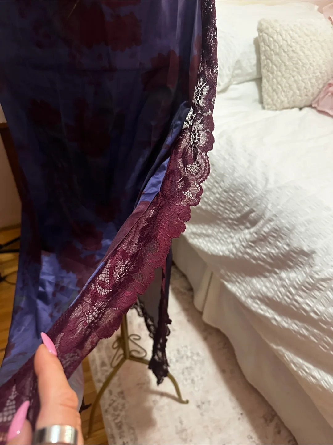 🇨🇦Free people lingerie dupe - Lace Trim nightie image indicator(4)