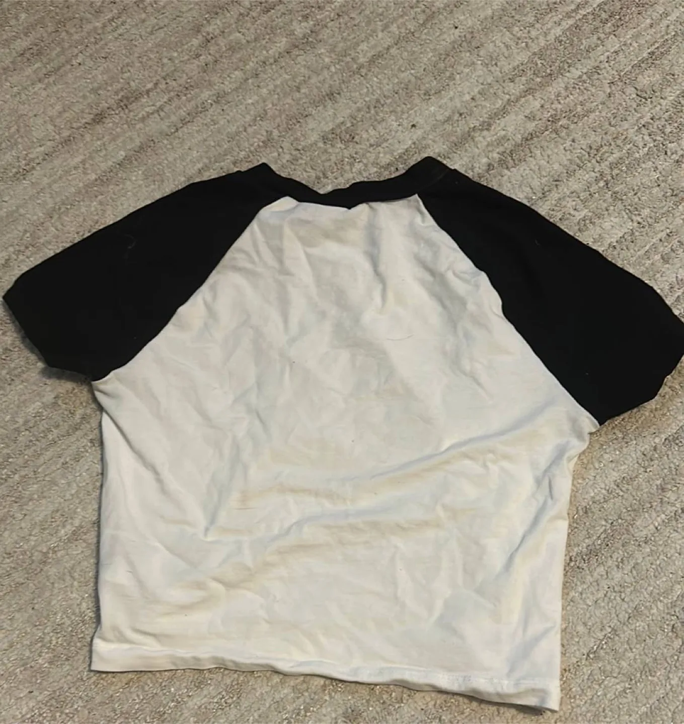 H&M Divided Black & White Raglan Tee - Size M thumbnail