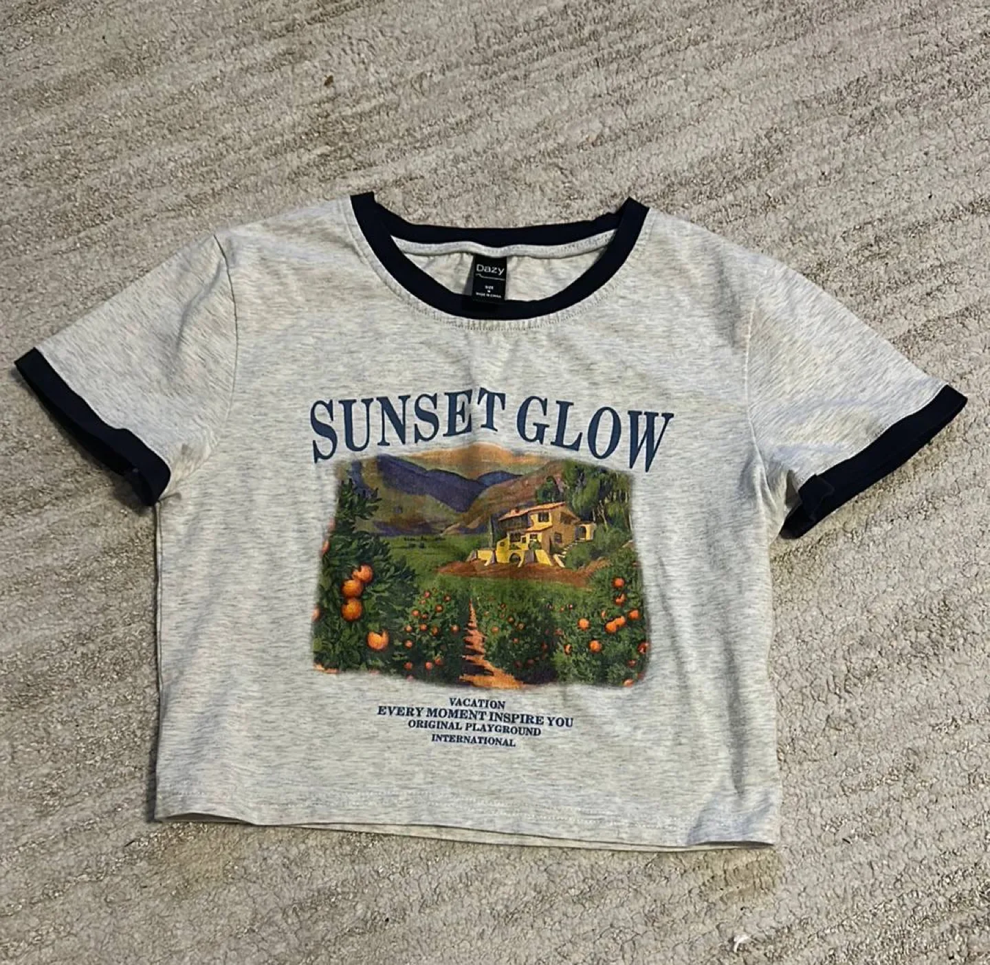 Dazy Sunset Glow Crop Top - Size M thumbnail