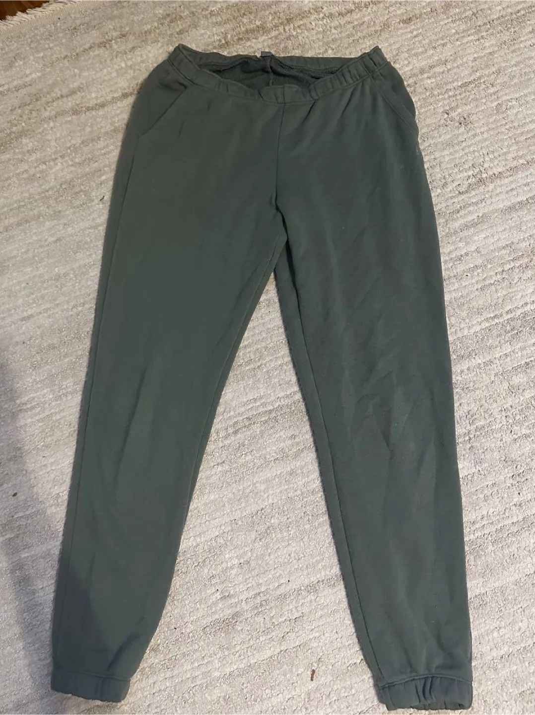Aerie Olive Green Joggers - XS thumbnail