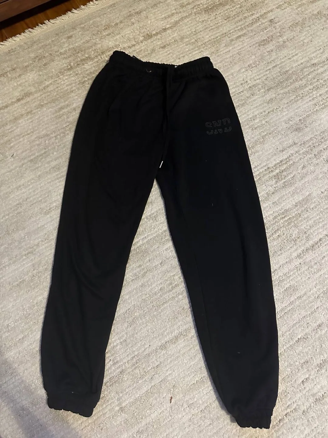 Bershka Black Jogger Pants - Size S thumbnail
