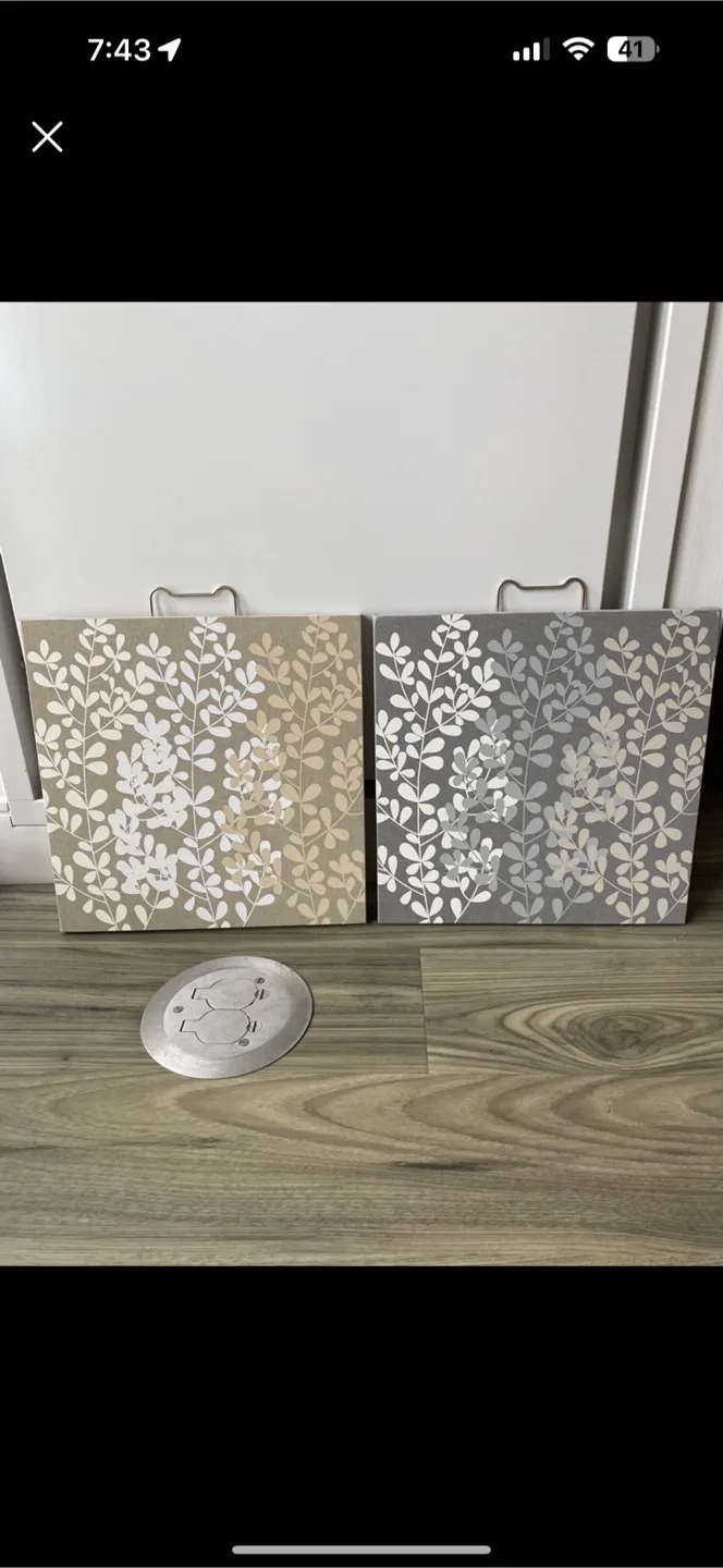 Set of 2 Decorative Wall Art Canvases thumbnail