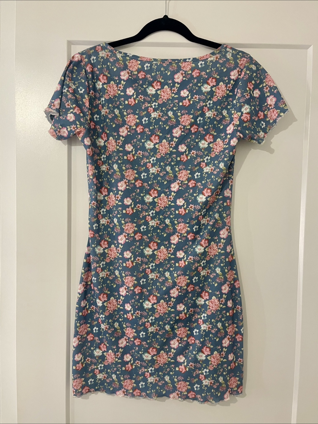 Floral sweetheart neckline Mini Dress - photo 4